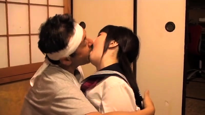 Japanese Kissing Man - Adorable Japanese Teen Has An Older Man Banging Her Cunt Video @ Porn Lib