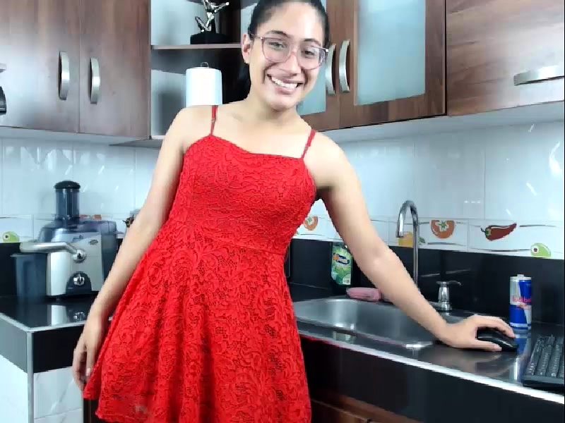 Asian Shemale Kitchen - Nerdy Asian Tranny In A Sexy Red Dress Flashes Her Nice Cock Video at Porn  Lib