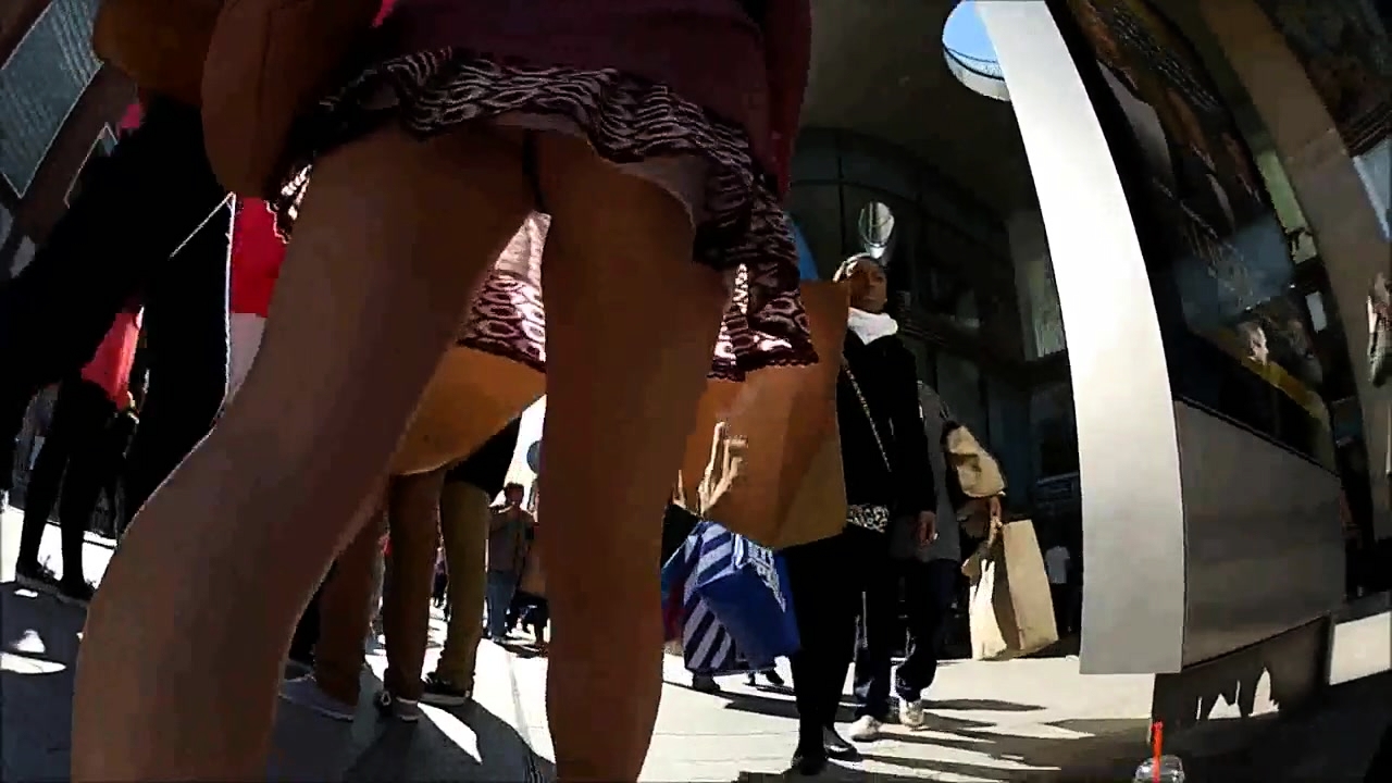 Street Voyeur Following Attractive Amateur Babes Upskirt Video at Porn