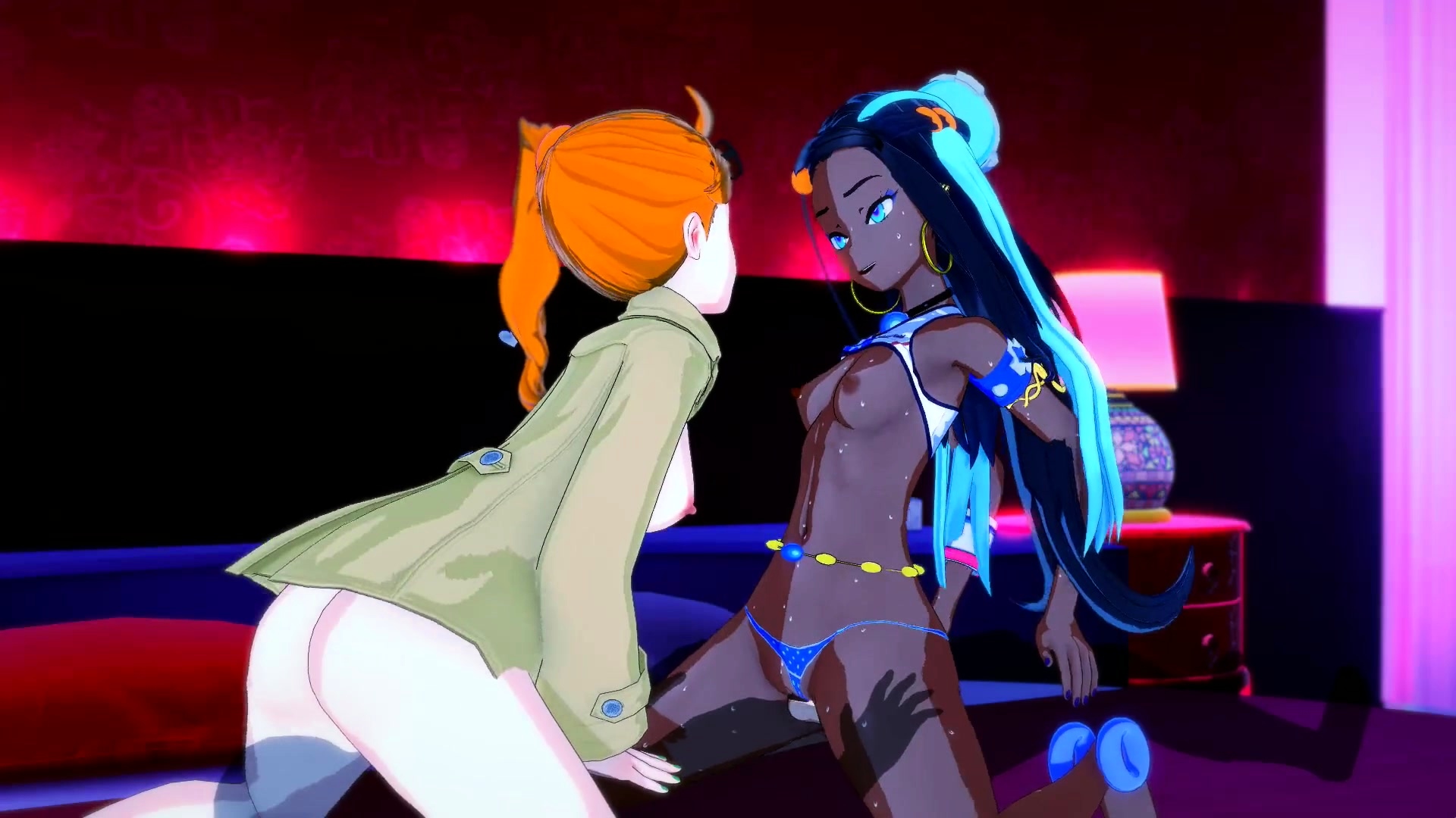 Anime Interracial Art - Wild Anime Babes Share A Cock In Hot Interracial Threesome Video at Porn Lib