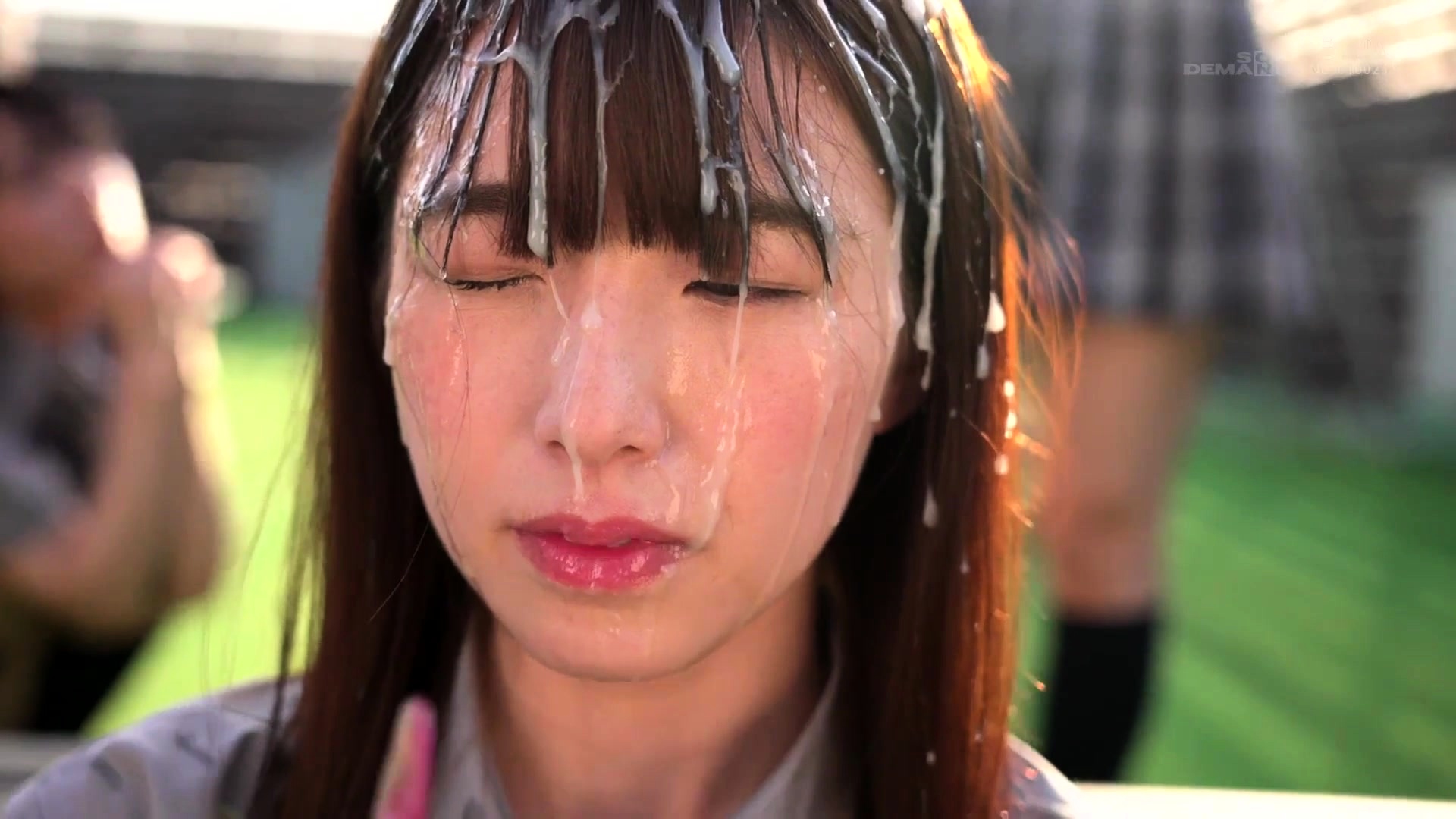 Lovely Japanese Schoolgirls Learning A Lesson In Bukkake Video at Porn Lib bilde bilde